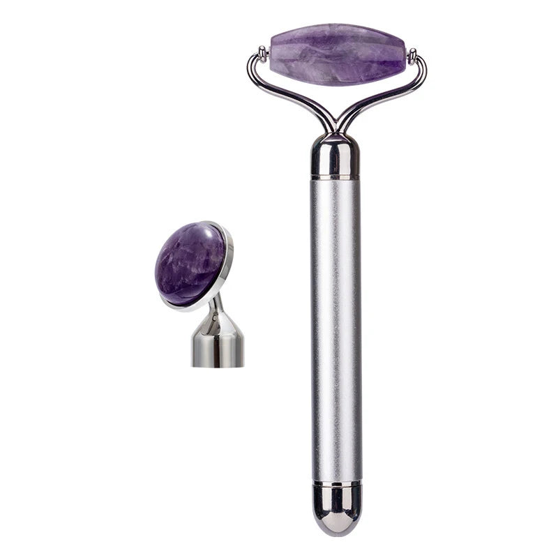 Jade Facial Roller with Micro-Vibration – Natural Skincare for Everyday Glow