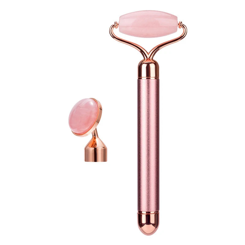 Jade Facial Roller with Micro-Vibration – Natural Skincare for Everyday Glow