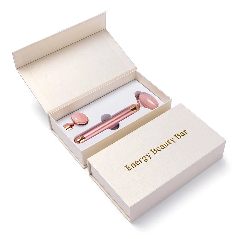 Jade Facial Roller with Micro-Vibration – Natural Skincare for Everyday Glow
