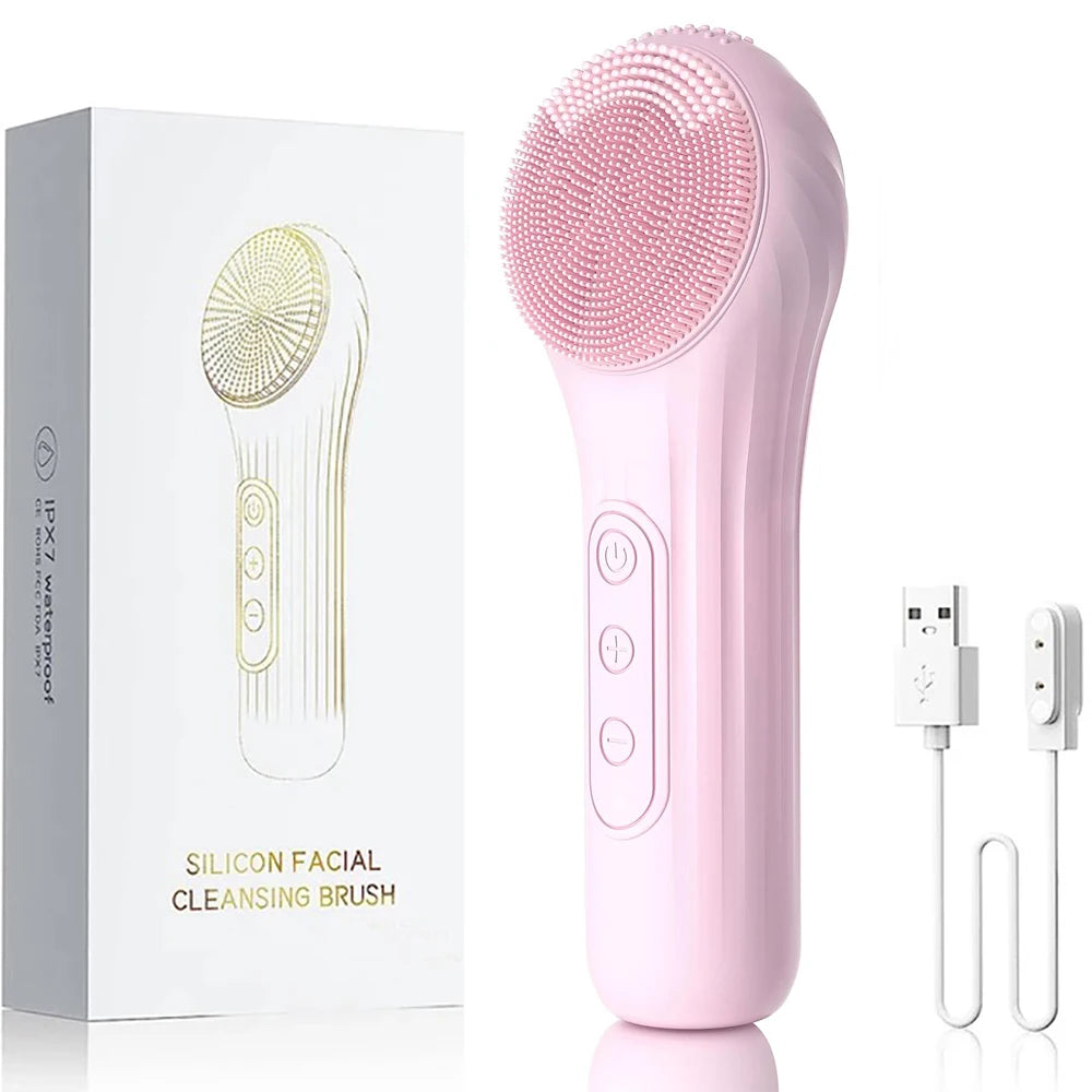 Rechargeable Sonic Facial Brush – Deep Cleansing for Radiant Skin