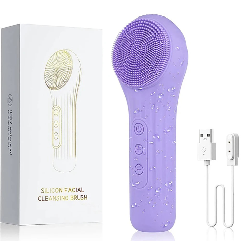 Rechargeable Sonic Facial Brush – Deep Cleansing for Radiant Skin