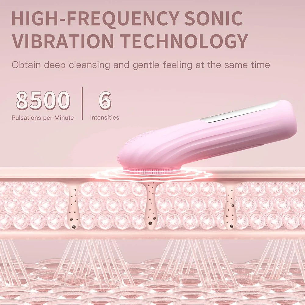 Rechargeable Sonic Facial Brush – Deep Cleansing for Radiant Skin
