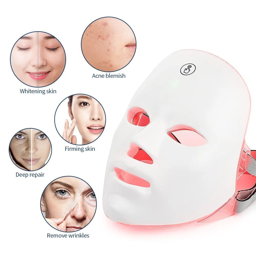 Portable LED Facial Mask – Light Therapy for Glowing Skin