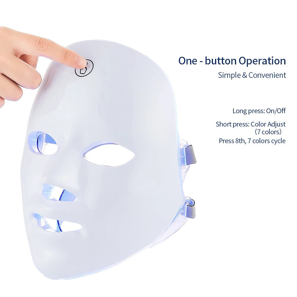 Portable LED Facial Mask – Light Therapy for Glowing Skin