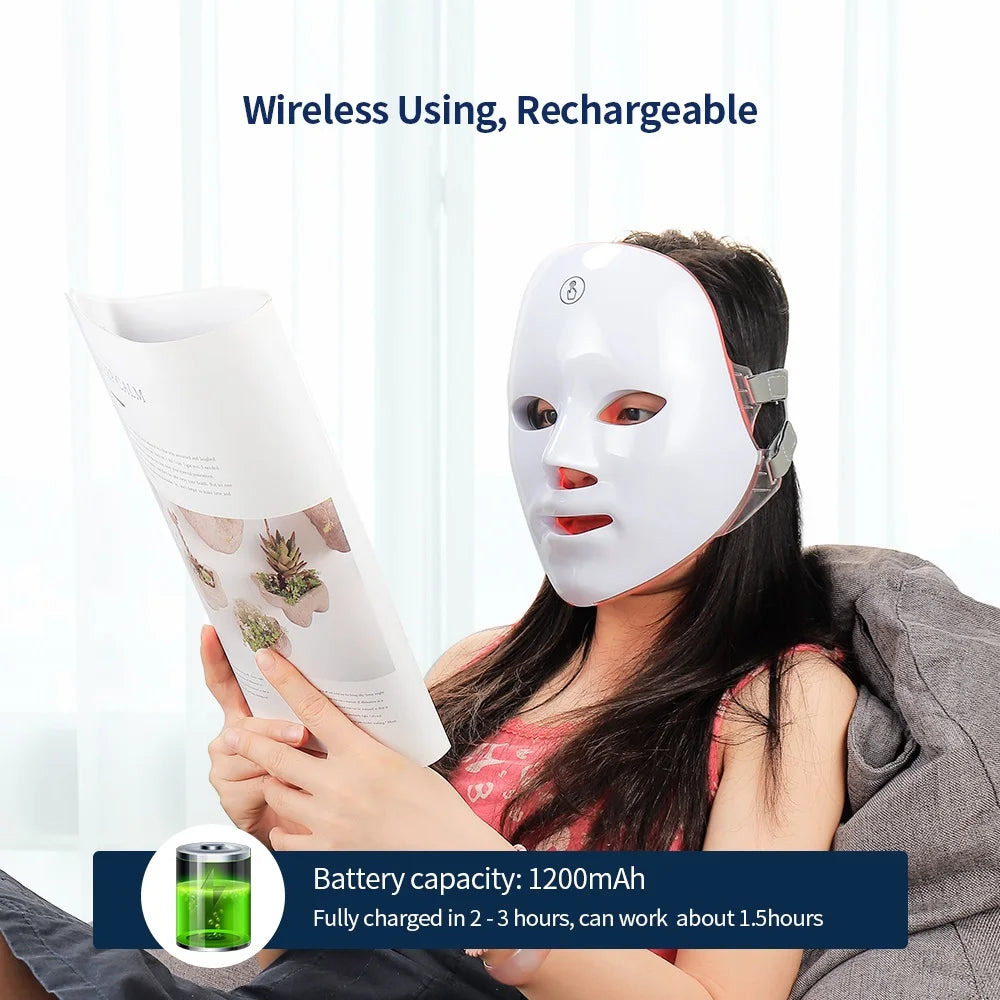 Portable LED Facial Mask – Light Therapy for Glowing Skin