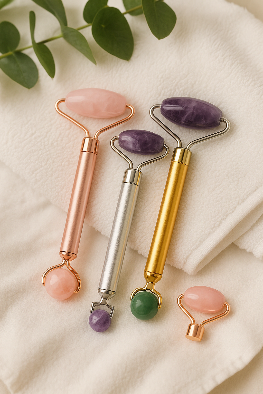 Jade Roller with Micro-Vibration