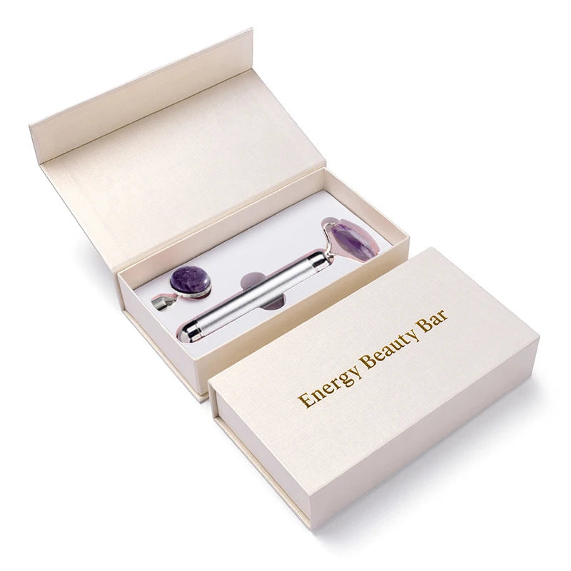 Jade Facial Roller with Micro-Vibration – Natural Skincare for Everyday Glow