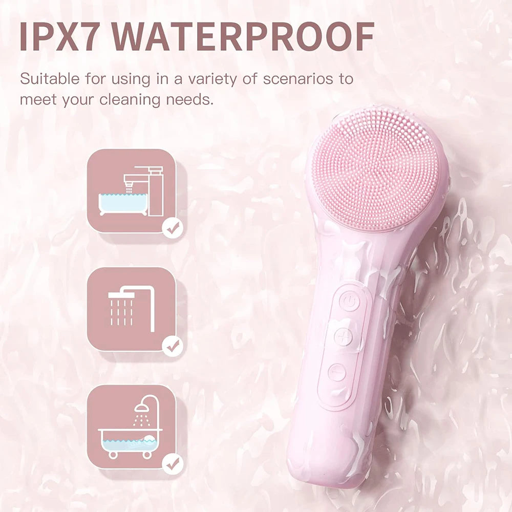 Rechargeable Sonic Facial Brush – Deep Cleansing for Radiant Skin