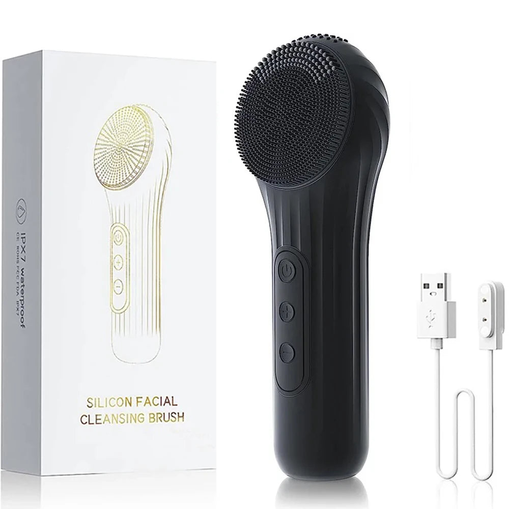 Rechargeable Sonic Facial Brush – Deep Cleansing for Radiant Skin